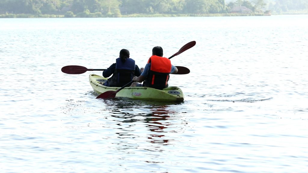Kayaking at the Riverside Kabini Resort