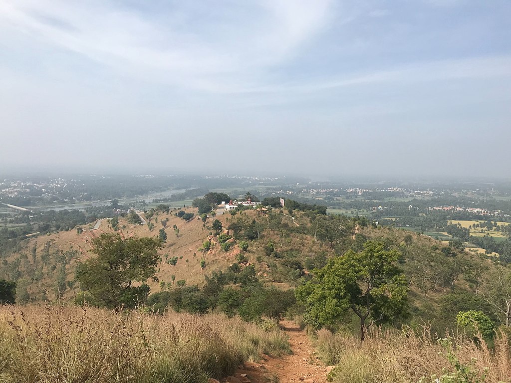 Karighatt temple beautiful aerial view