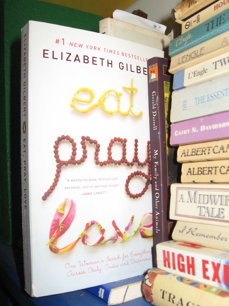 "Eat, Pray, Love" by Elizabeth Gilbert  a must-read travel book of all times