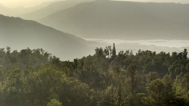 table land in Panchgani hillstation near Mumbai and Pune in monsoon