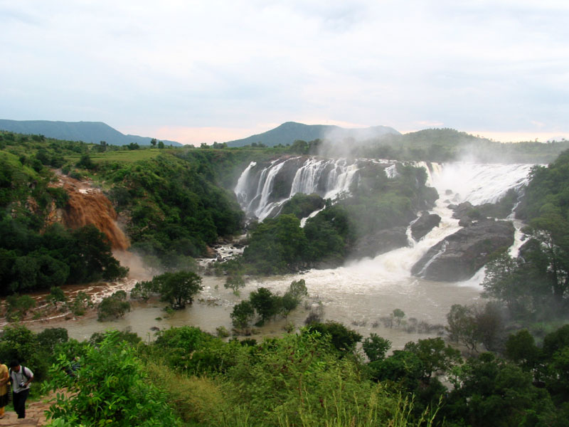 Barachukki waterfalls near Bangalore in monsoon 2021