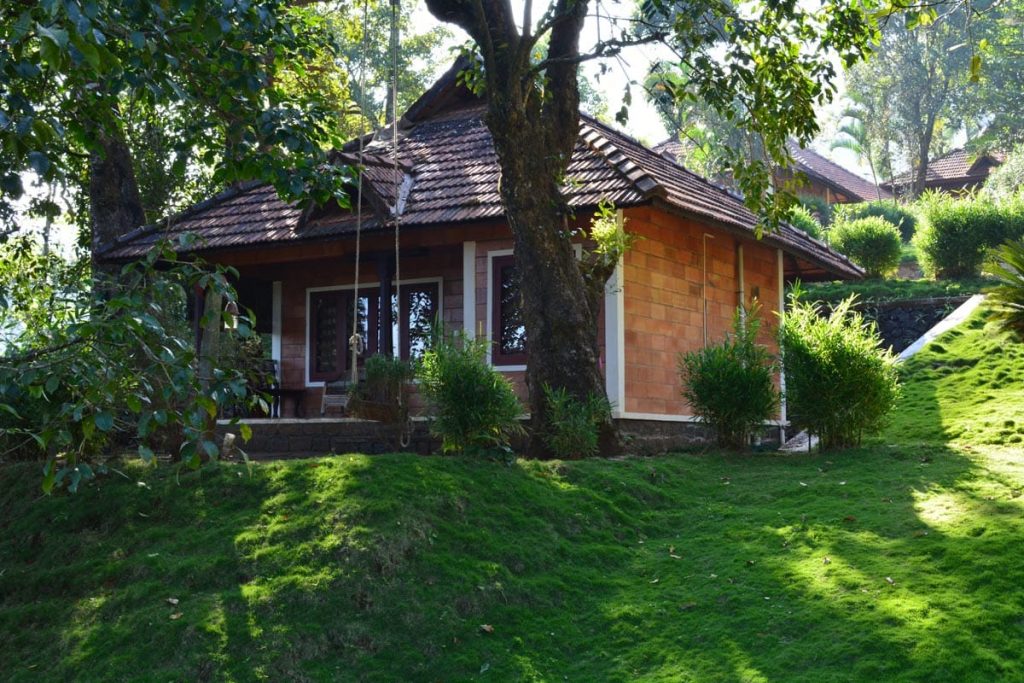 Vernacular styled cabins in Coorg at Mystic Coorg Resort