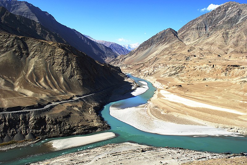 Zanskar confluence point in Ladakh