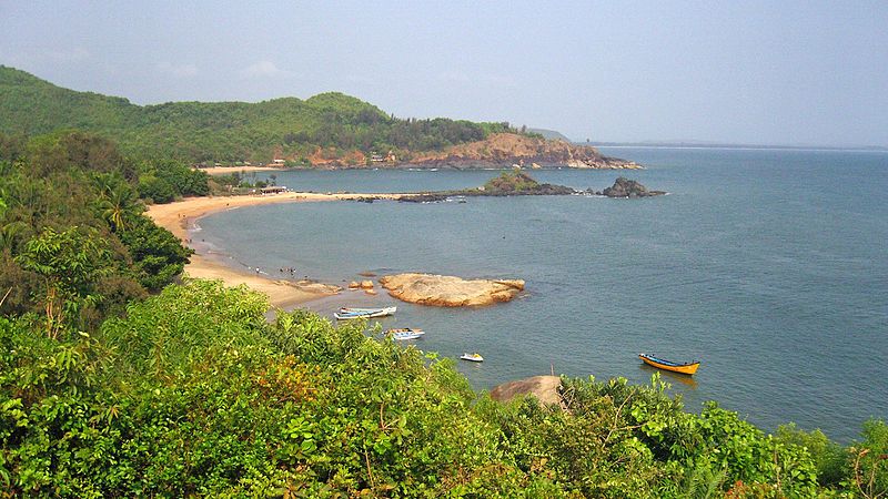 Om Beach in Gokarna - one of the best beach destinations near Bangalore