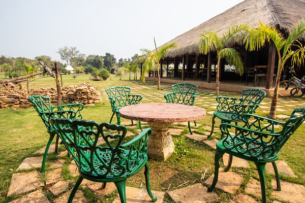 sitting area at the safe and sanitized weekend getaway from Mumbai for Independence Day