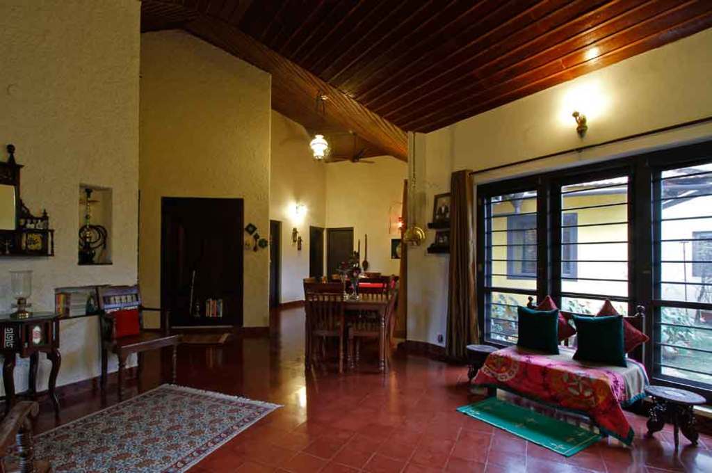 interiors of the heritage house in Gowrinivas - a safe and sanitized weekend getaway for Independence Day near Bangalore