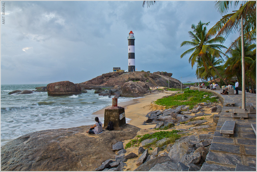 lighthouse in kaup beach - winter road trips from Bangalore