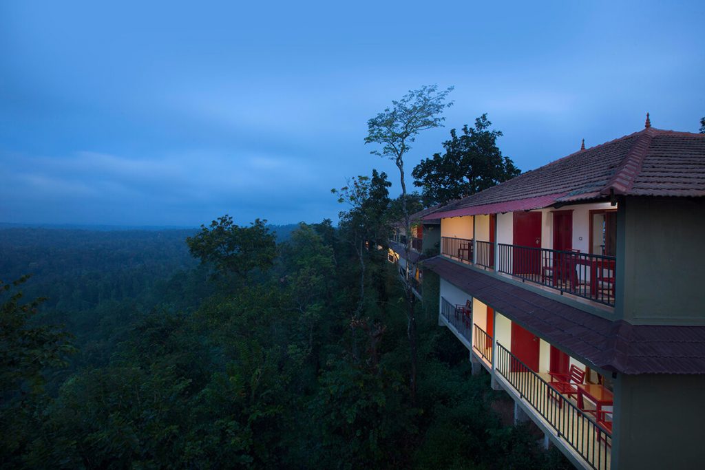 coorg cliff resort view of the hills from balcony