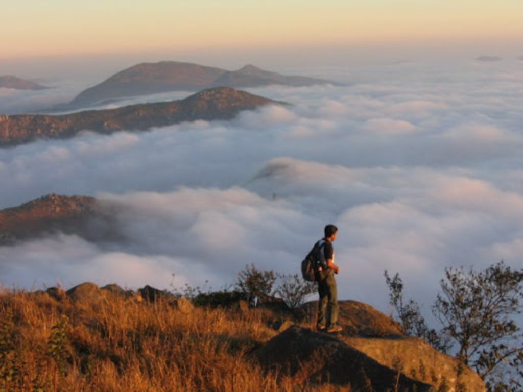At Skandagiri, find yourself walking among clouds