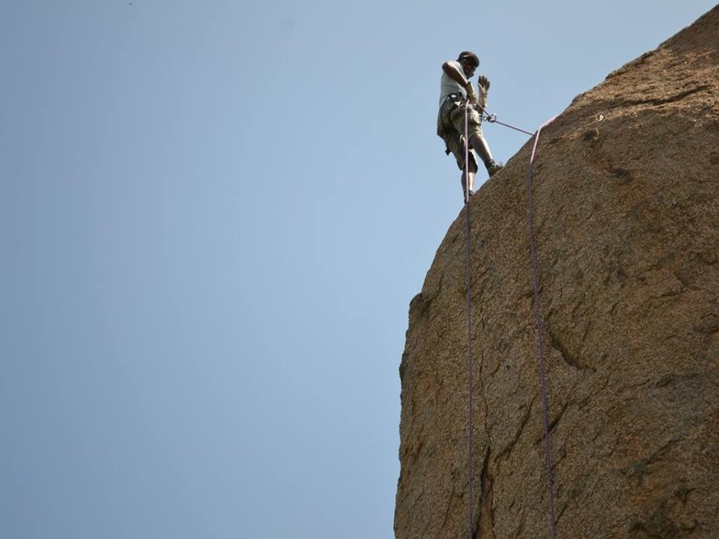 Come experience rappelling at Ramanagaram