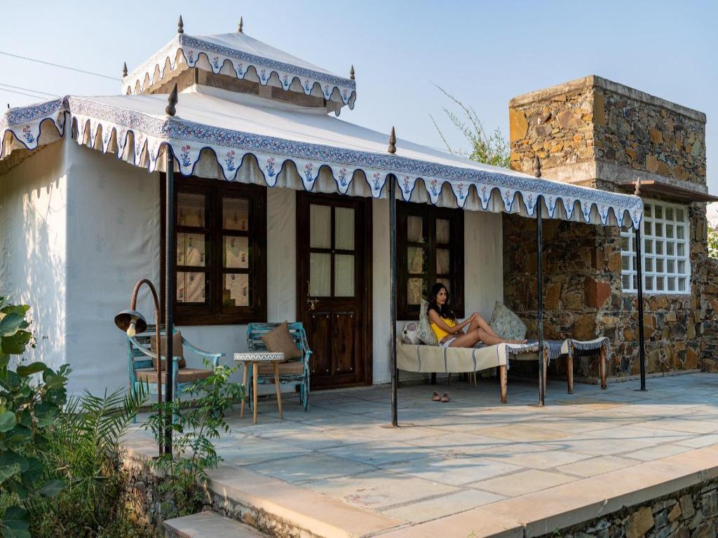 From luxury tents to stone cabins, choose your adventure at this getaway near Delhi