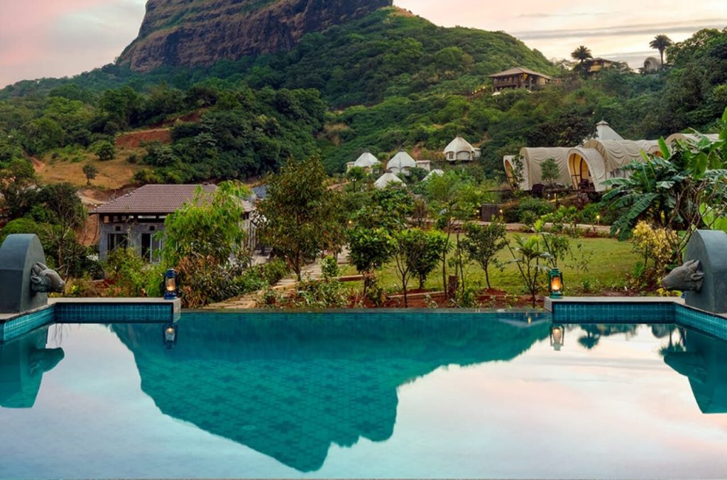 pool amidst nature
