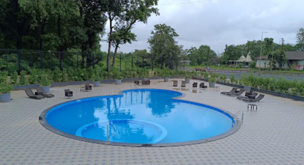 swimming pool amidst nature