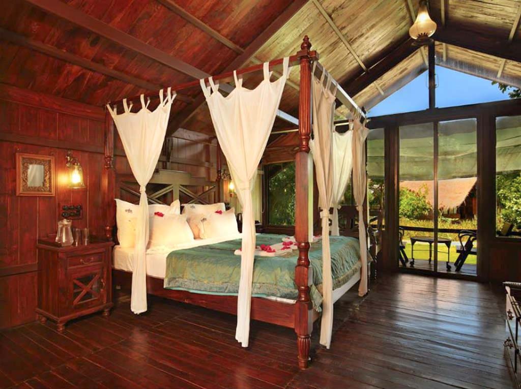dreamy cottages on an island bedroom view