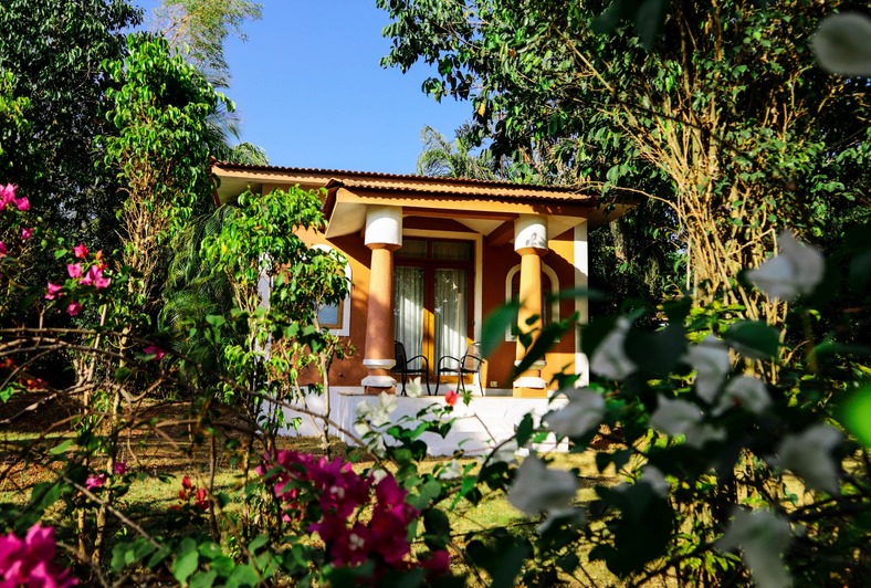 resorts in maharashtra- private beach resort property view